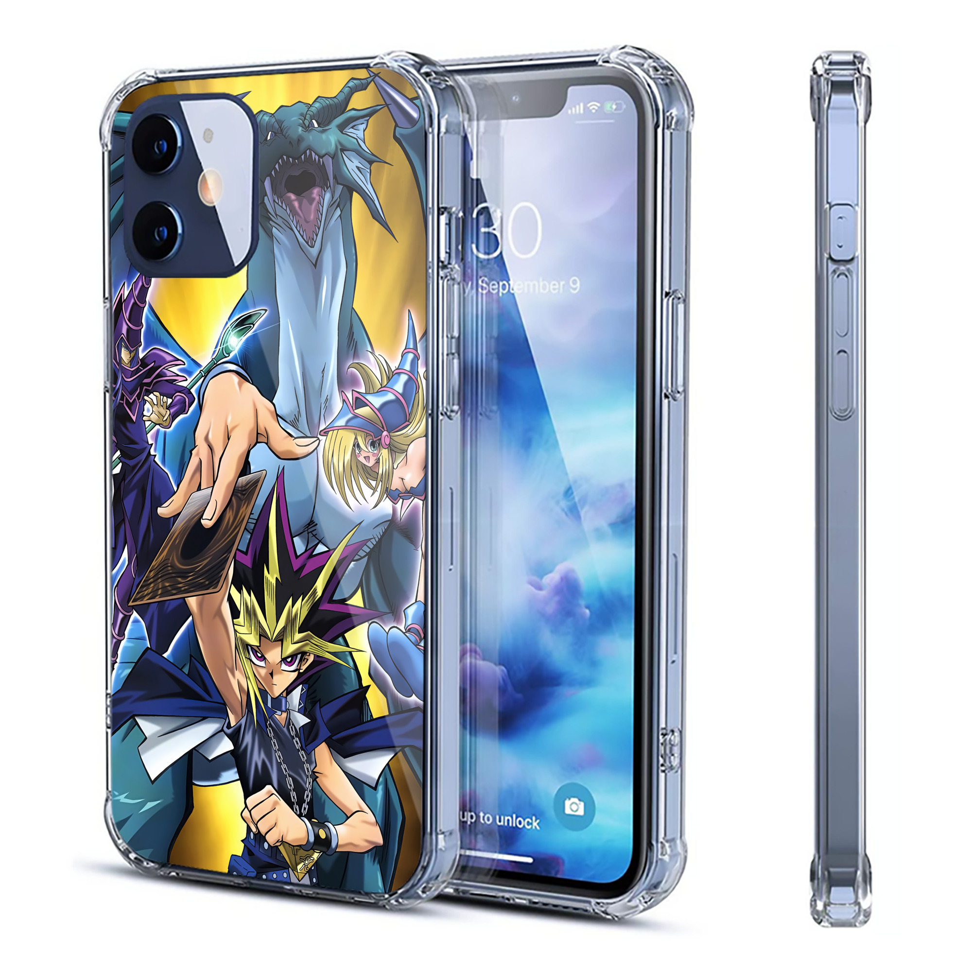 （画像用） 遊☆戯☆王 Yu-Gi-Oh! 【iPhone 12シリーズ対応】透明スマホケース（クリアソフトケース）